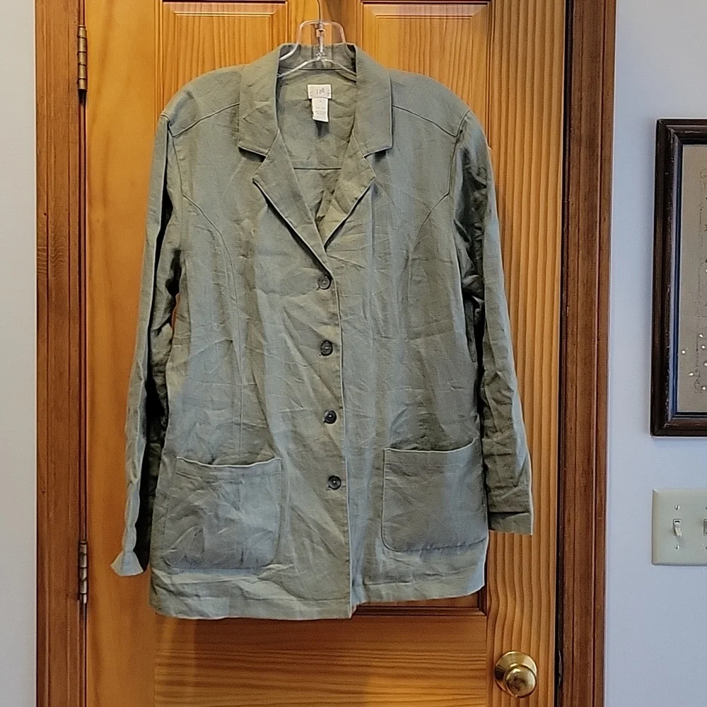 J Jill linen jacket - Picture 1 of 5